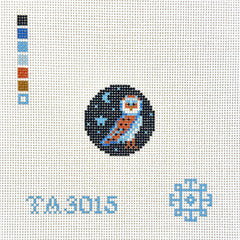 KCN Designers Thorn Alexander Owl Needlepoint Canvas