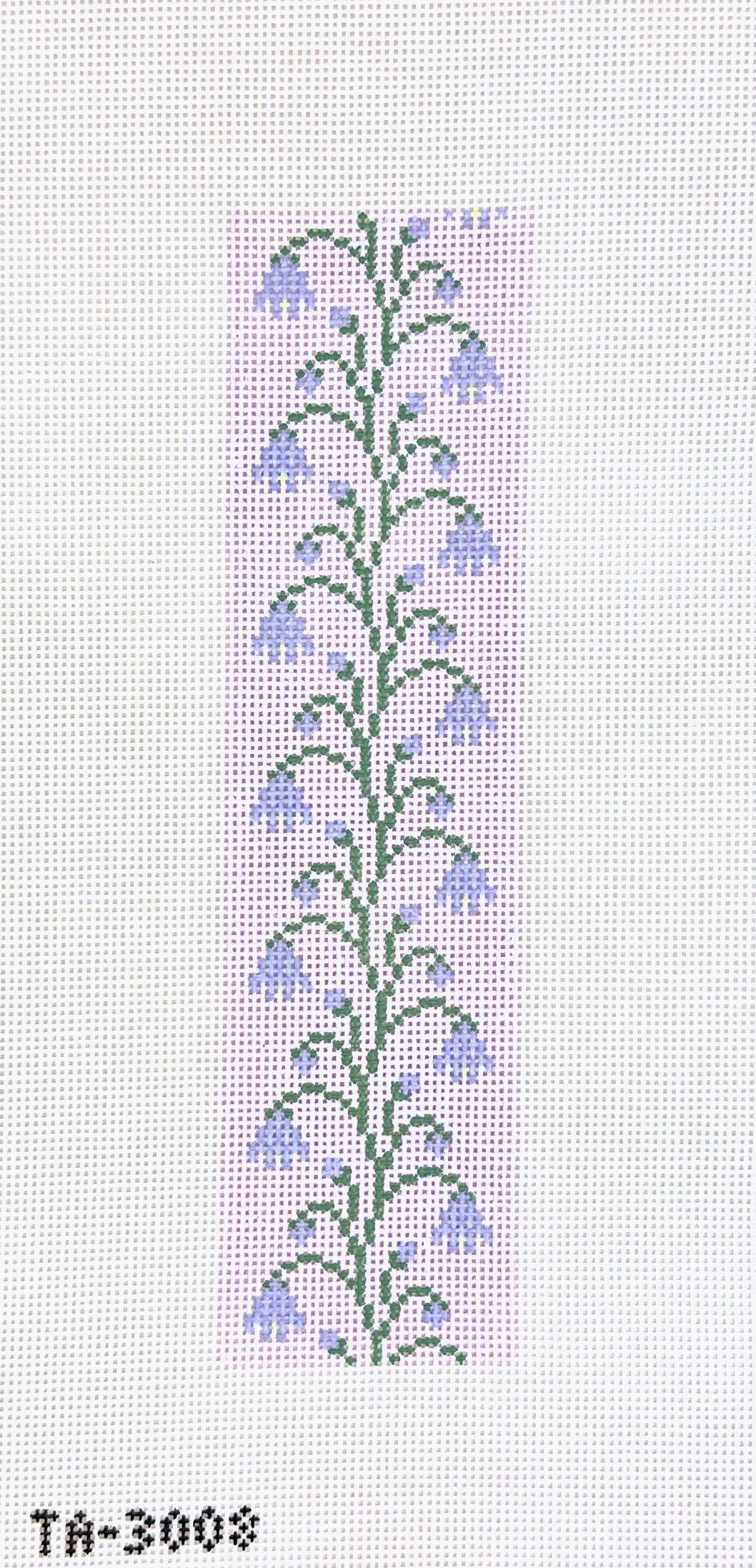 KCN Designers Thorn Alexander Scottish Harebell Key Fob Needlepoint Canvas - Lilac
