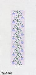 KCN Designers Thorn Alexander Scottish Harebell Key Fob Needlepoint Canvas - Lilac