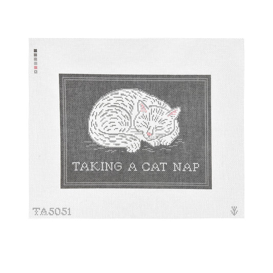 KCN Designers Thorn Alexander Taking A Cat Nap Needlepoint Canvas