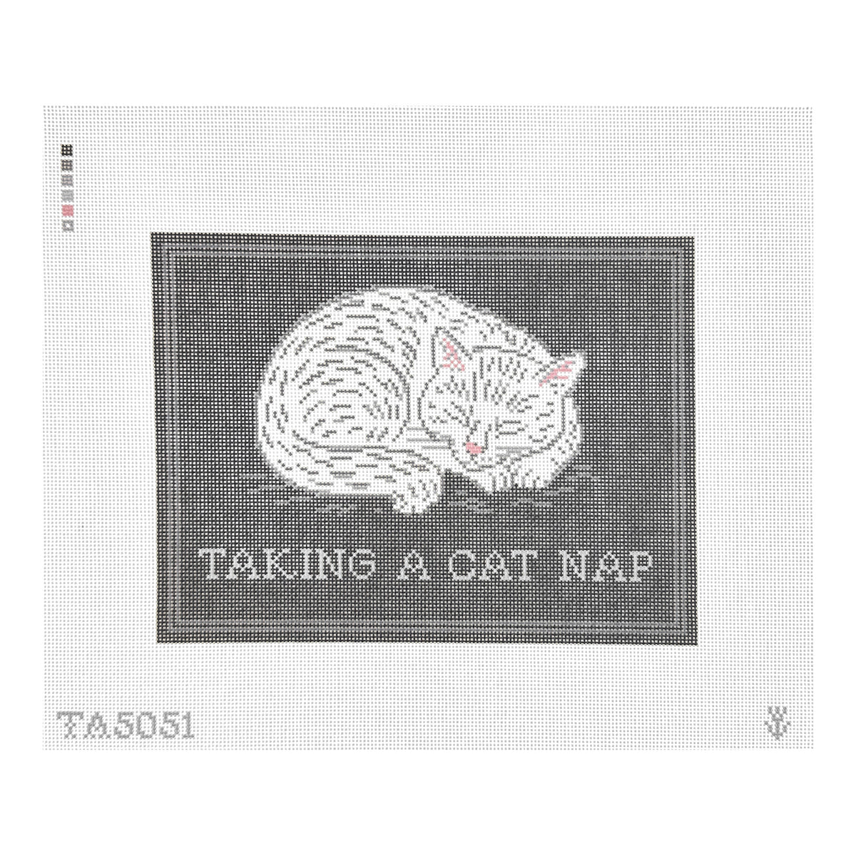 KCN Designers Thorn Alexander Taking A Cat Nap Needlepoint Canvas