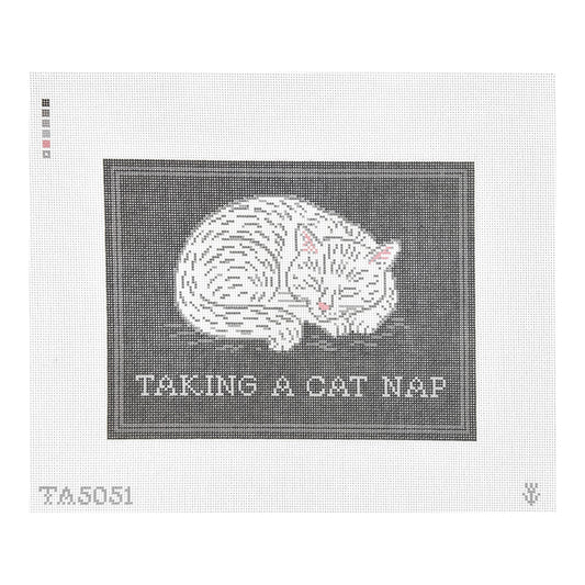 KCN Designers Thorn Alexander Taking A Cat Nap Needlepoint Canvas
