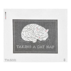 KCN Designers Thorn Alexander Taking A Cat Nap Needlepoint Canvas