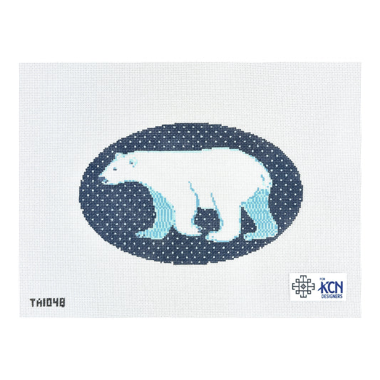 KCN Designers Thorn Alexander Winter Polar Bear Needlepoint Canvas