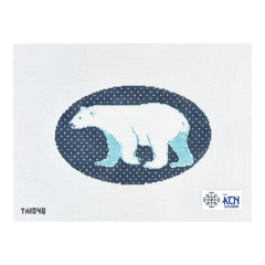 KCN Designers Thorn Alexander Winter Polar Bear Needlepoint Canvas