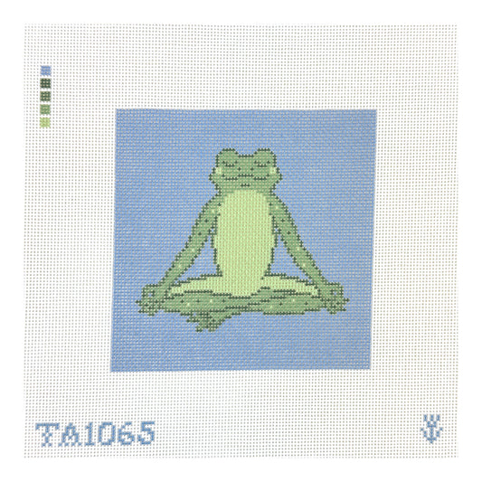KCN Designers Thorn Alexander Yoga Frog Needlepoint Canvas