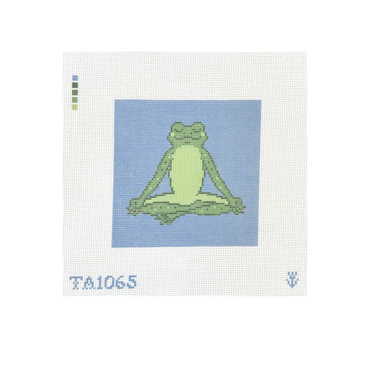KCN Designers Thorn Alexander Yoga Frog Needlepoint Canvas