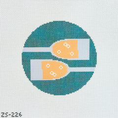 KCN Designers Ziggy Stitches Bubbly Round Needlepoint Canvas