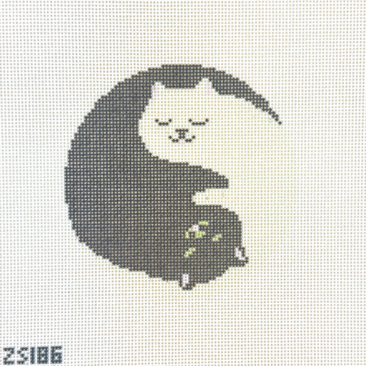 KCN Designers Ziggy Stitches Yin Yang Cuddles Needlepoint Canvas