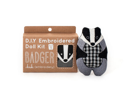 Kiriki Press Badger Doll Embroidery Kit