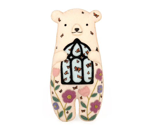 Kiriki Press Bloombear Felt Doll Embroidery Kit