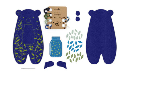 Kiriki Press Glowbear Felt Doll Embroidery Kit