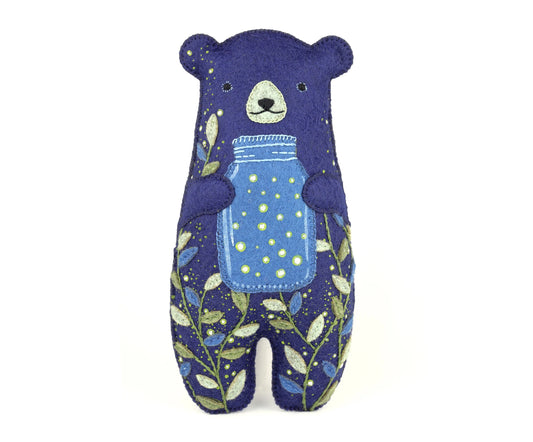 Kiriki Press Glowbear Felt Doll Embroidery Kit