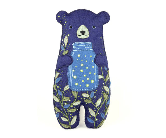 Kiriki Press Glowbear Felt Doll Embroidery Kit