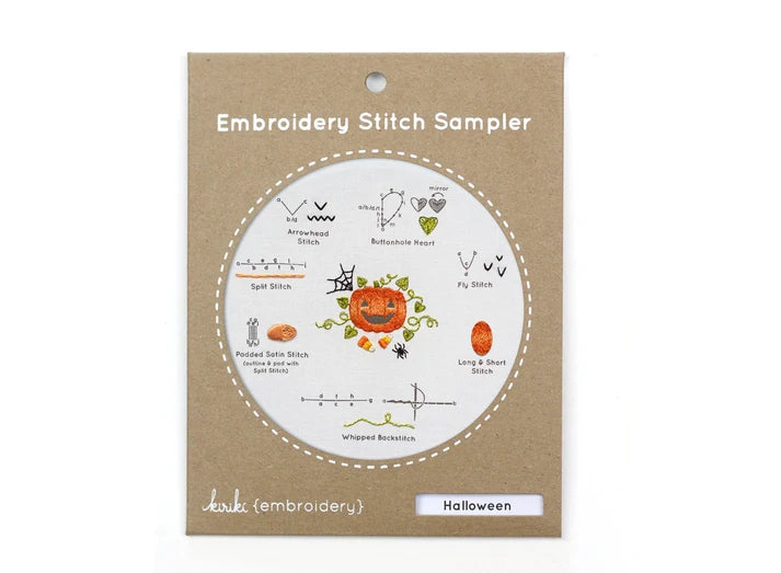Kiriki Press Halloween Embroidery Stitch Sampler