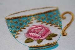 Kiriki Press Teacup Embroidery Stitch Sampler