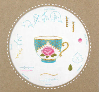 Kiriki Press Teacup Embroidery Stitch Sampler