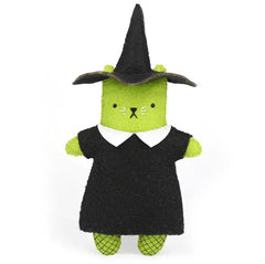 Kiriki Press Witch Cat Felt Doll Embroidery Craft Kit