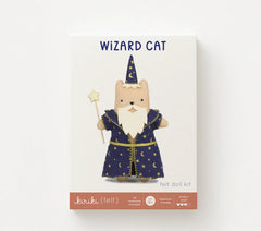 Kiriki Press Wizard Cat Felt Doll Embroidery Craft Kit