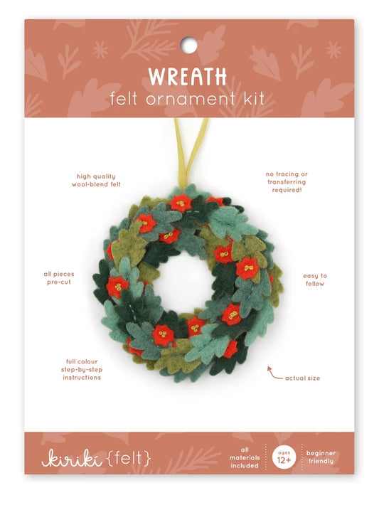 Kiriki Press Wreath Felt Ornament Kit