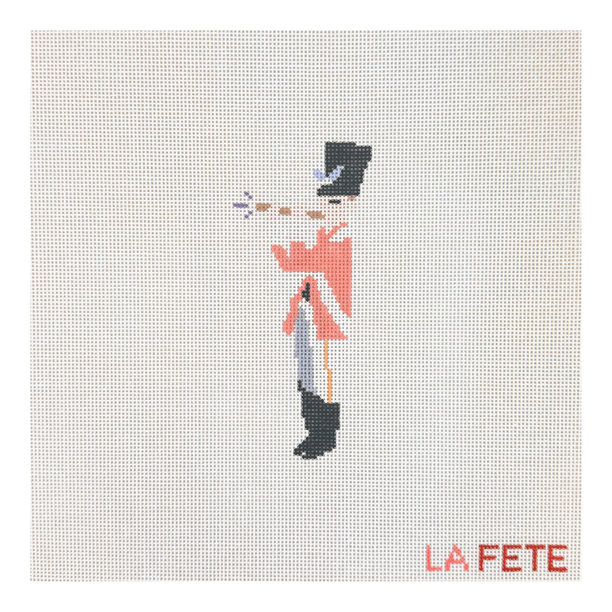 La Fete Needlepoint 12 Days of Christmas Eleven Pipers Piping Needlepoint Canvas