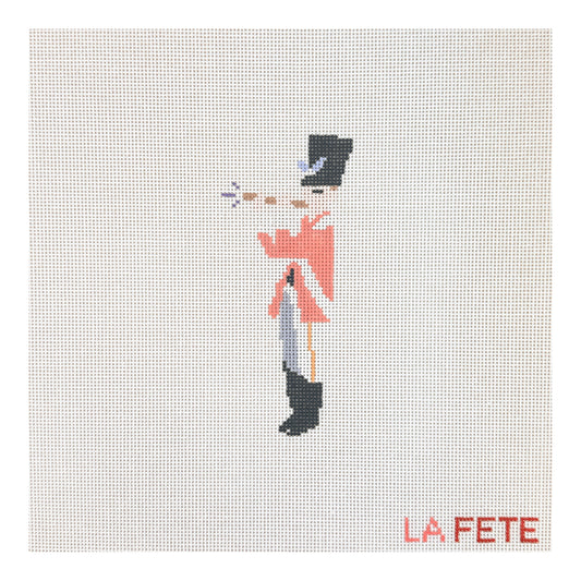 La Fete Needlepoint 12 Days of Christmas Eleven Pipers Piping Needlepoint Canvas