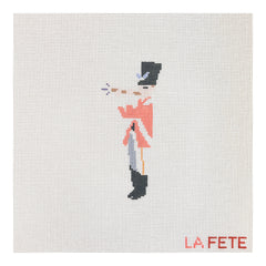 La Fete Needlepoint 12 Days of Christmas Eleven Pipers Piping Needlepoint Canvas