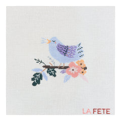 La Fete Needlepoint 12 Days of Christmas Four Calling Birds Needlepoint Canvas