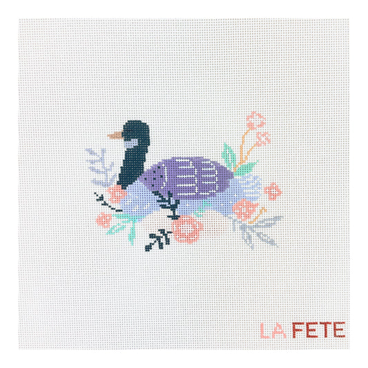 La Fete Needlepoint 12 Days of Christmas Six Geese A Laying  Needlepoint Canvas
