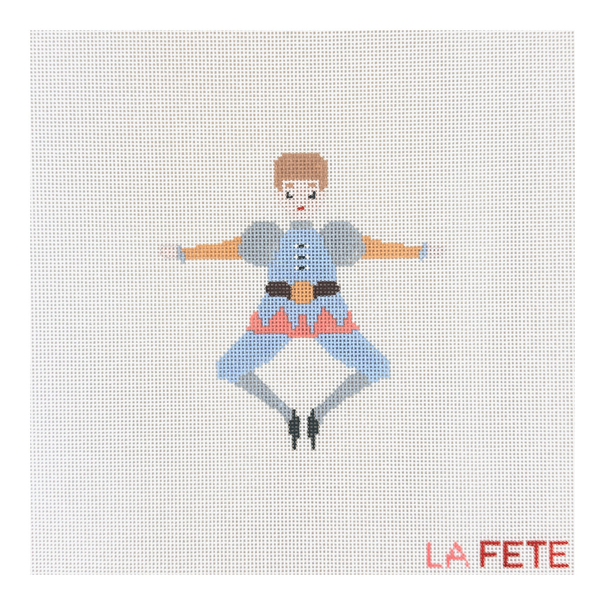 La Fete Needlepoint 12 Days of Christmas Ten Lords A Leaping Needlepoint Canvas