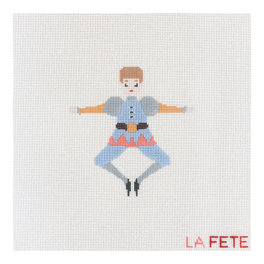 La Fete Needlepoint 12 Days of Christmas Ten Lords A Leaping Needlepoint Canvas