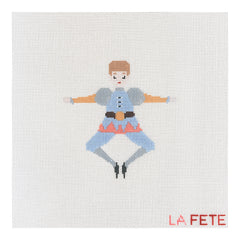 La Fete Needlepoint 12 Days of Christmas Ten Lords A Leaping Needlepoint Canvas