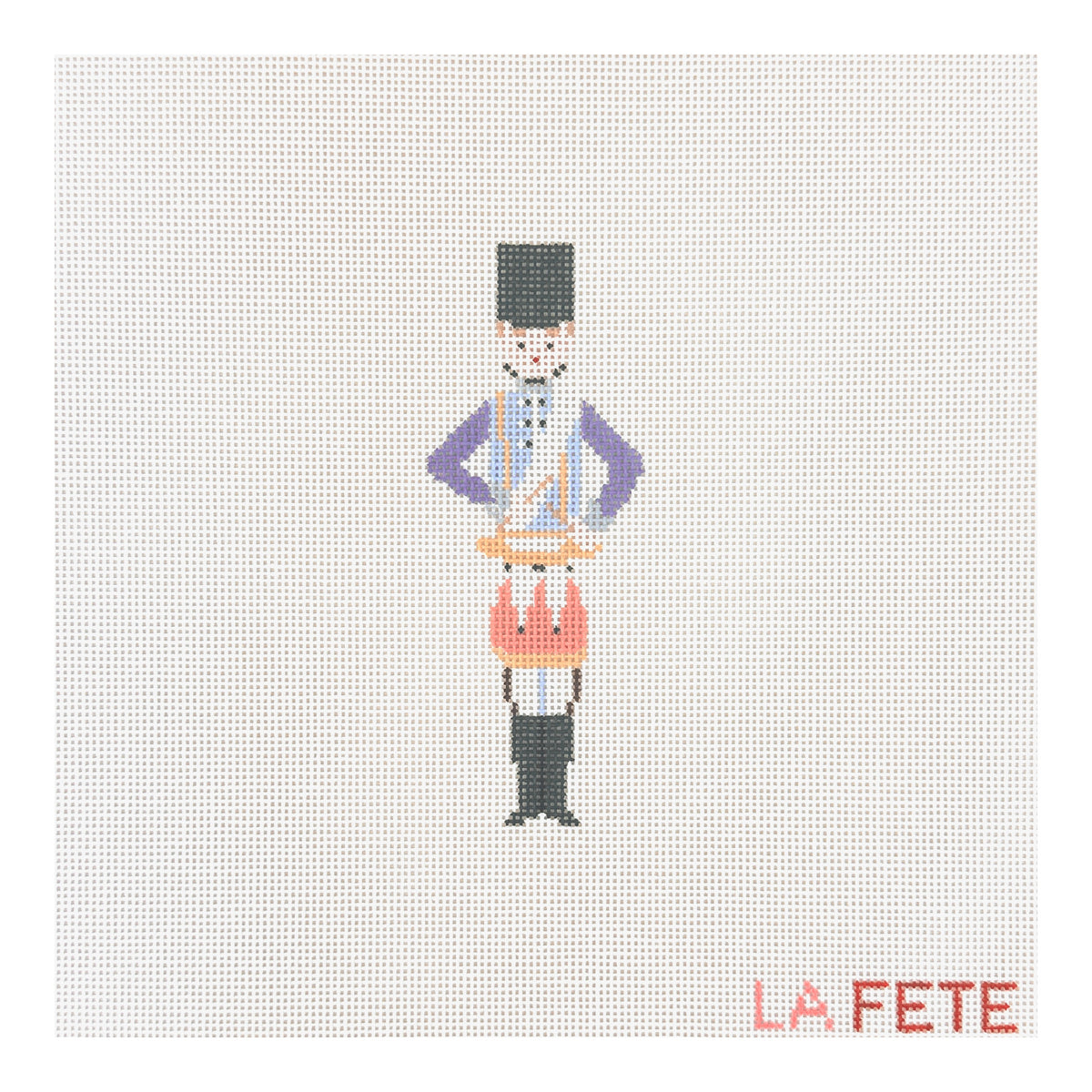 La Fete Needlepoint 12 Days of Christmas Twelve Drummers Drumming Needlepoint Canvas