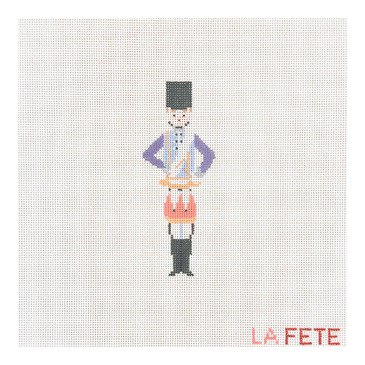 La Fete Needlepoint 12 Days of Christmas Twelve Drummers Drumming Needlepoint Canvas