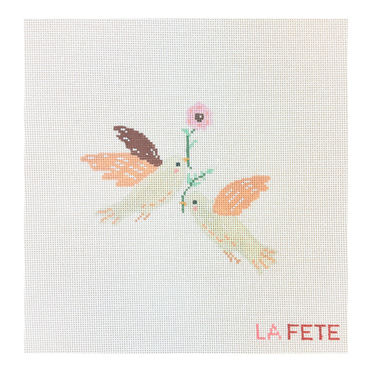 La Fete Needlepoint 12 Days of Christmas Two Turtle Doves Needlepoint Canvas