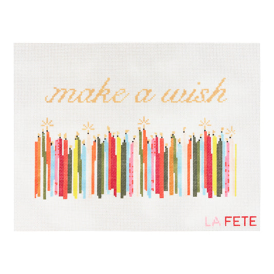La Fete Needlepoint Make A Wish Needlepoint Canvas