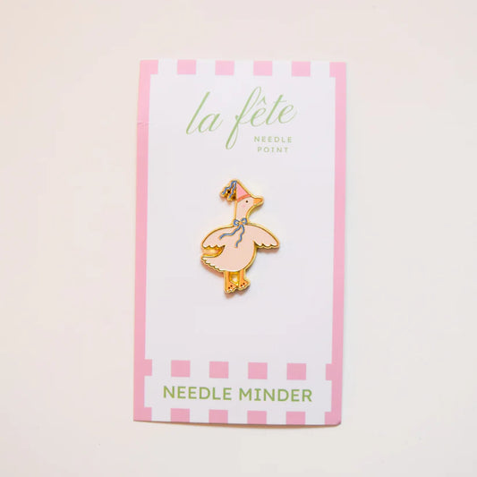 La Fete Needlepoint Party Goose Needle Minder