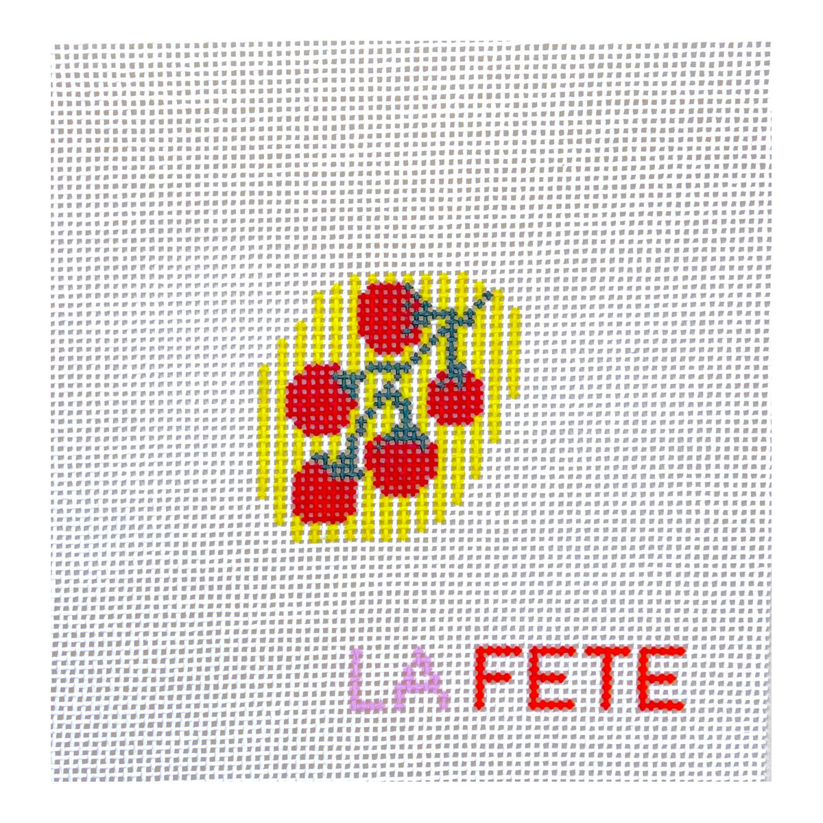 La Fete Needlepoint Tomato Charm Needlepoint Canvas