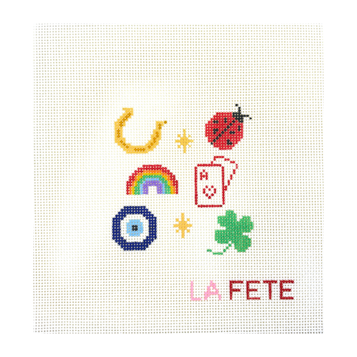 La Fete Pretty Lucky Needlepoint Canvas