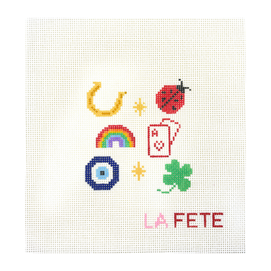 La Fete Pretty Lucky Needlepoint Canvas