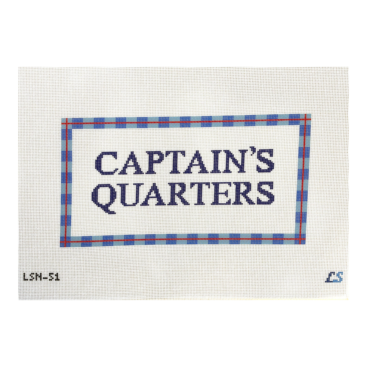 Lake Shore Needlepoint Captain's Quarters Needlepoint Canvas