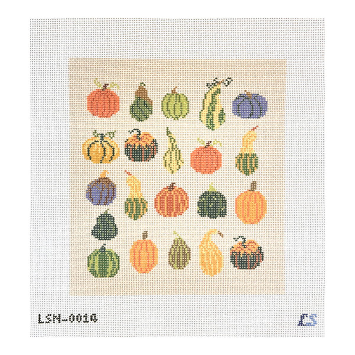 Lake Shore Needlepoint Gourd and Pumpkin Pattern