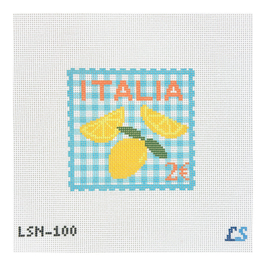 Lake Shore Needlepoint Italy Travel Postage Stamp Needlepoint Canvas