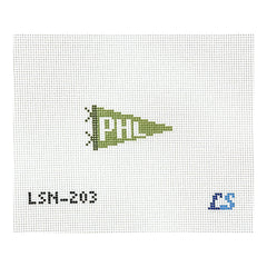 Lake Shore Needlepoint Mini Philly Pennant Flag Needlepoint Canvas