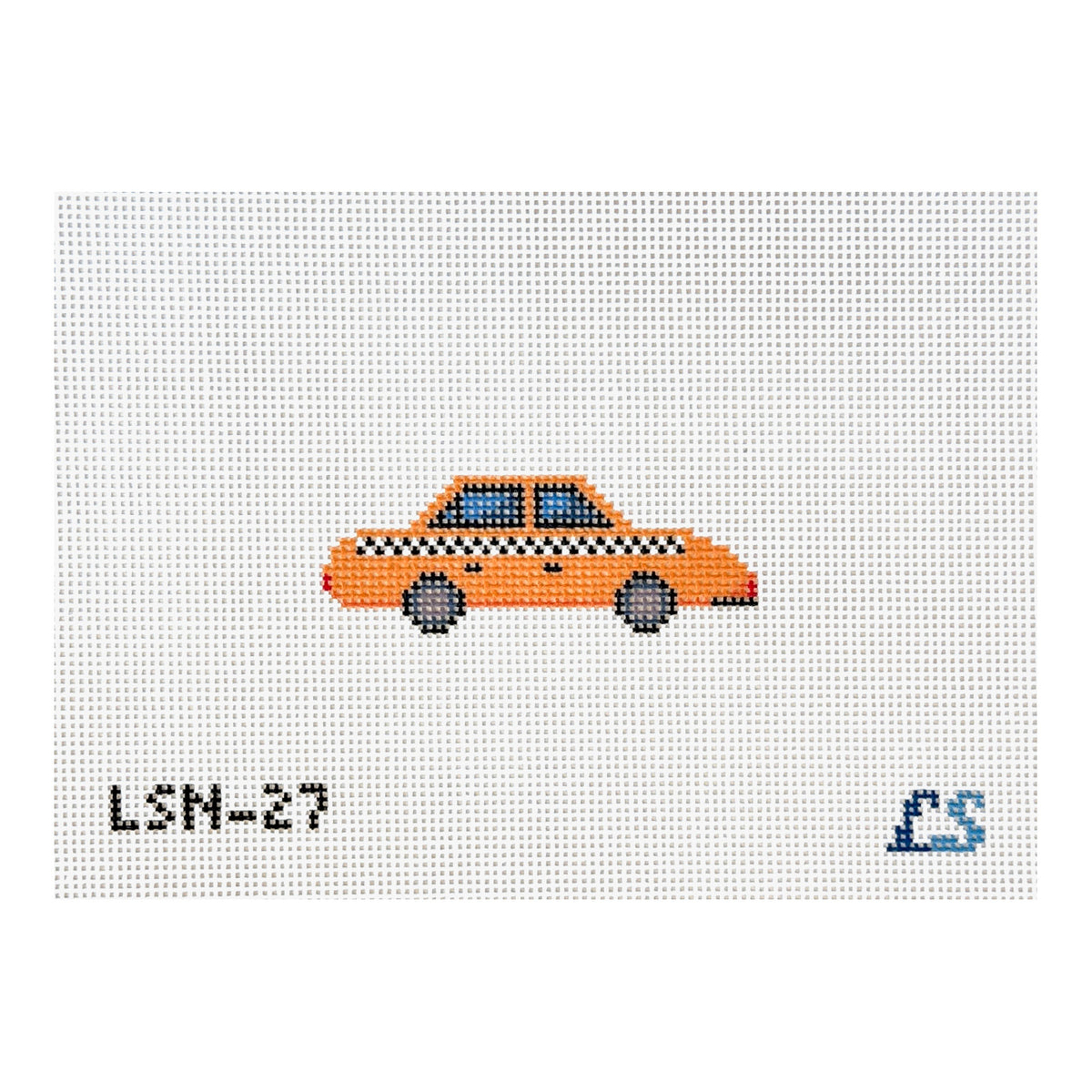 Lake Shore Needlepoint Mini Taxi Needlepoint Canvas