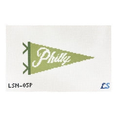 Lake Shore Needlepoint Philly Pennant Flag Needlepoint Canvas