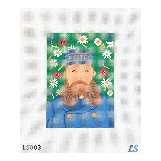 Lake Shore Needlepoint Van Gogh Postman Needlepoint Canvas