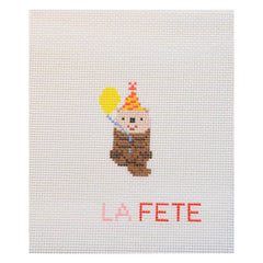 La Fete Needlepoint Party Animals Otter Needlepoint Canvas