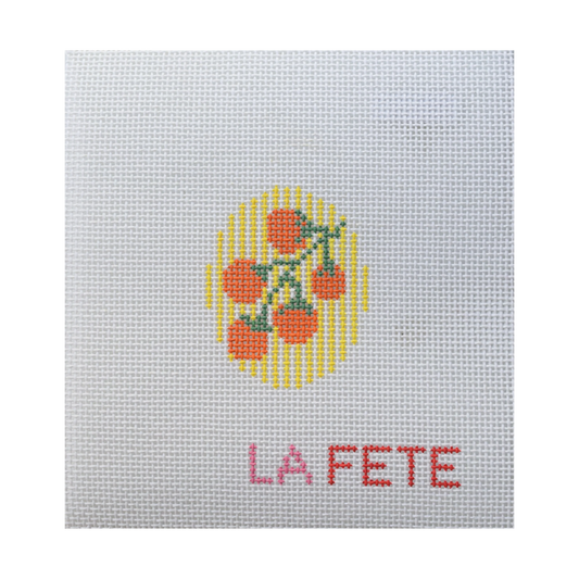 La Fete Needlepoint Tomato Charm Needlepoint Canvas