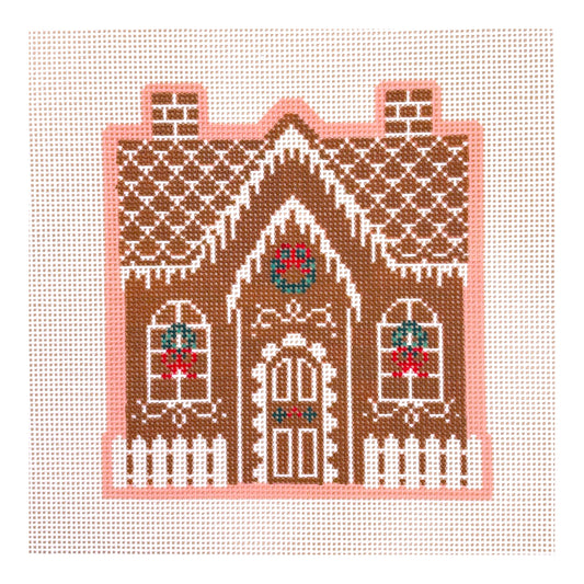 Le Point Studio Christmas Village Gingerbread House Needlepoint Canvas
